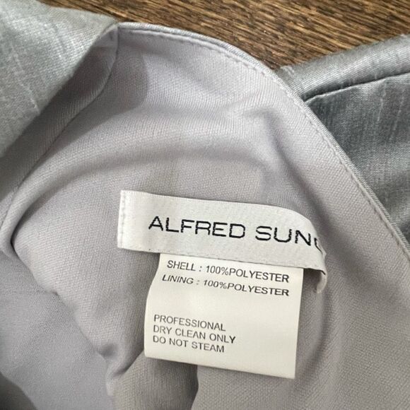 ALFRED SUNG Dupioni Trumpet Gown - Picture 7 of 13